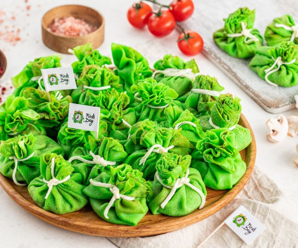 Блинные мешочки с грибами 40 шт.